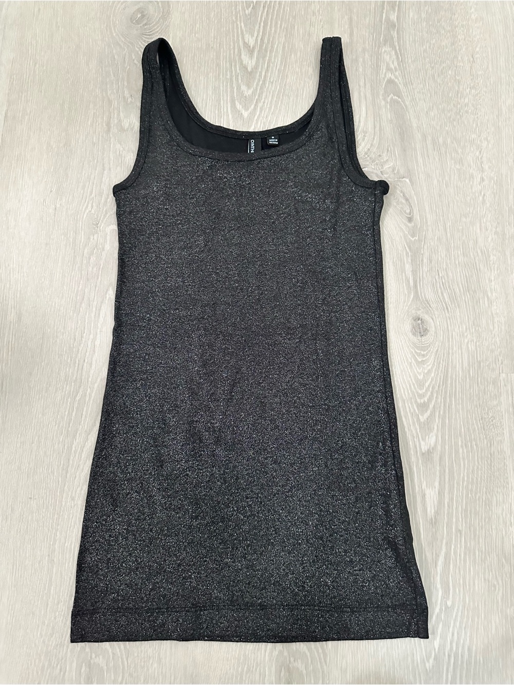 Cynthia Rowley Black Soarkle Tank Top